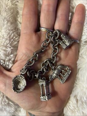 Vintage Italy grand tour charm bracelet